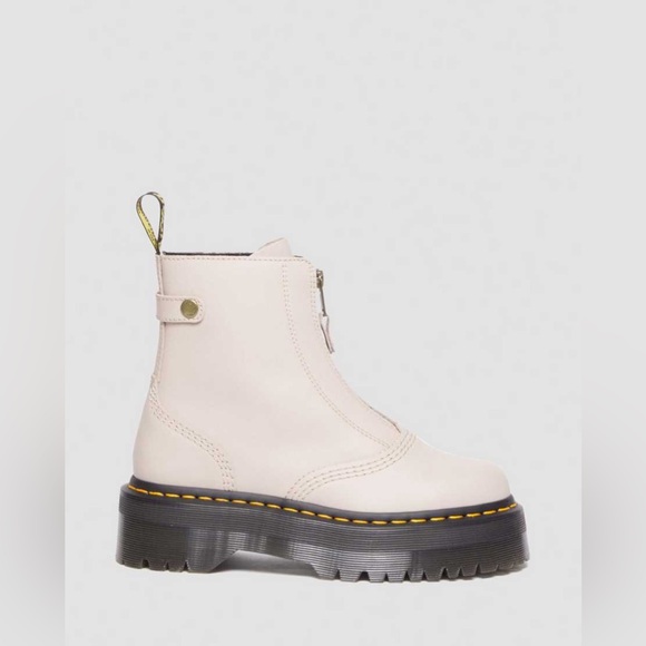 DR. MARTENS JETTA ZIPPED SENDAL LEATHER PLATFORM BOOTS - Picture 3 of 16